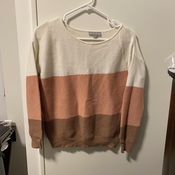 Volution soft pastel striped sweater - Picture 1 of 6